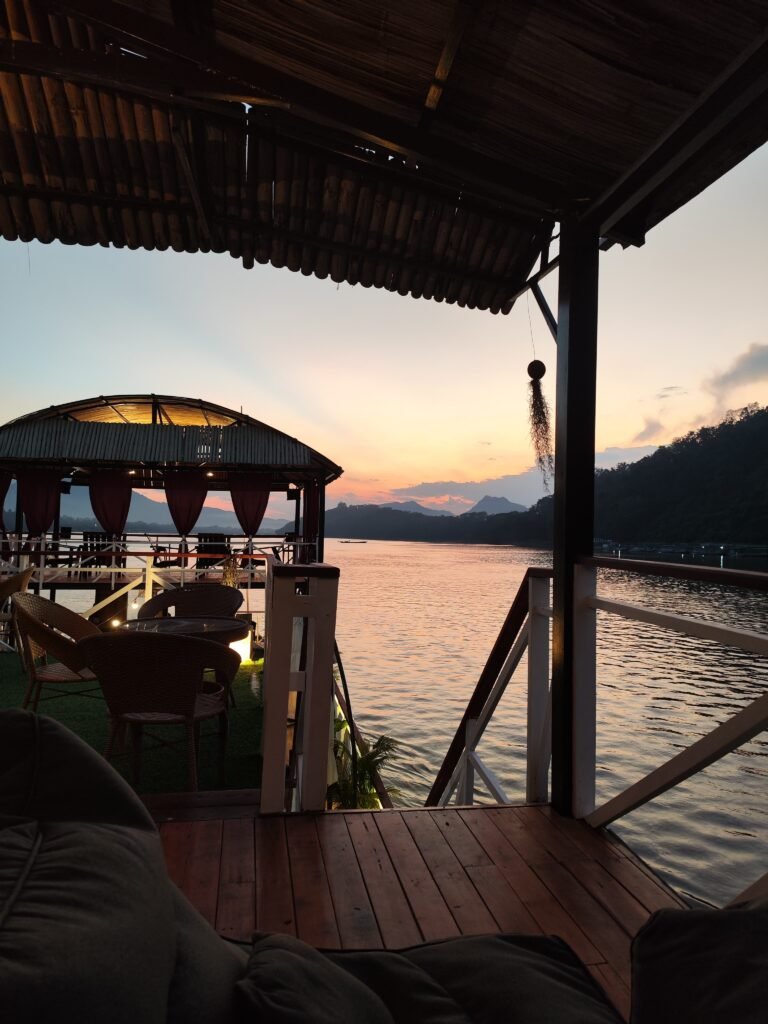 Sunset cruise Mekong luang prabang view